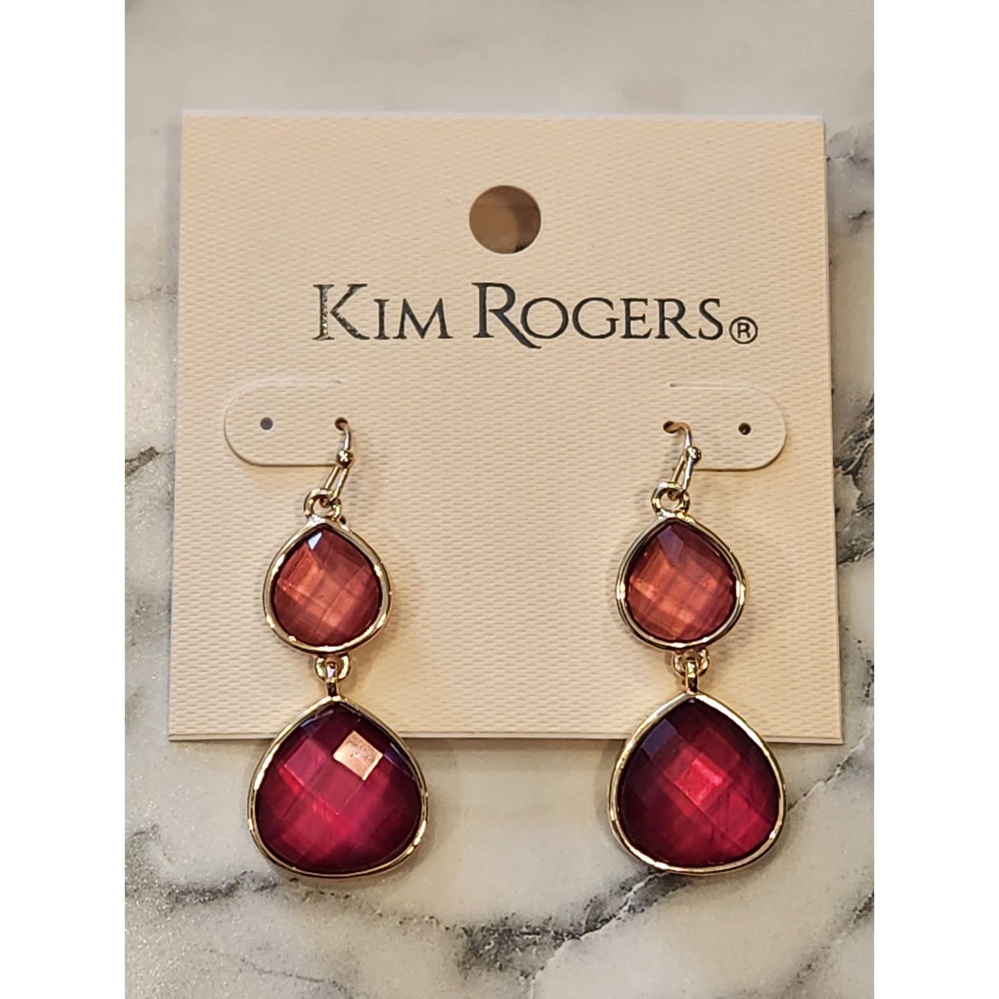Kim Rogers Dangle Earrings With Gold-Tone Accents For Women