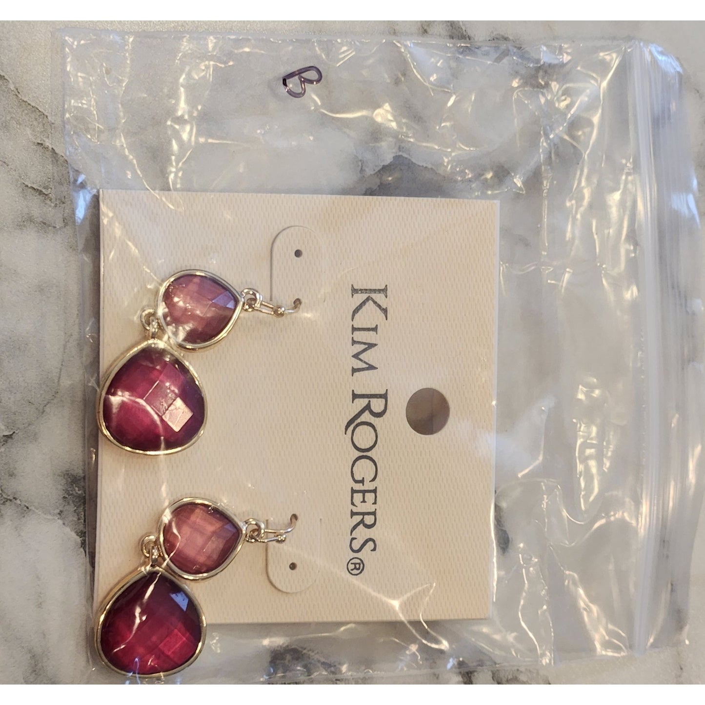 Kim Rogers Dangle Earrings With Gold-Tone Accents For Women