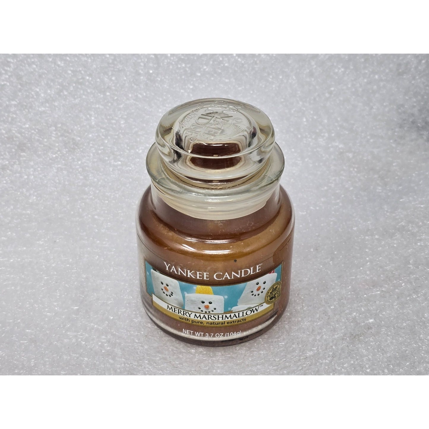 Yankee Candle Merry Marshmallow Scented Small Jar Candle 3.7 Oz