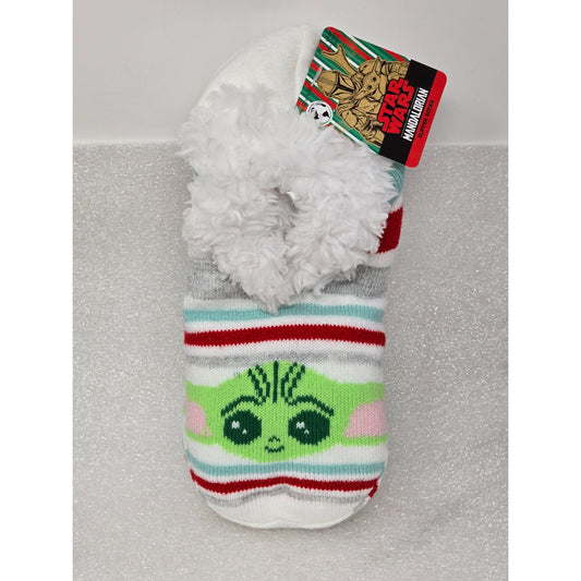 Disney Star Wars Mandalorian Baby Yoda Fuzzy Slipper Socks
