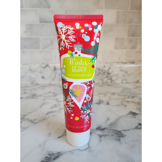 Winter Berry Hand & Body Lotion 5 Fl Oz Moisturizing Cream With Festive Design By Wink