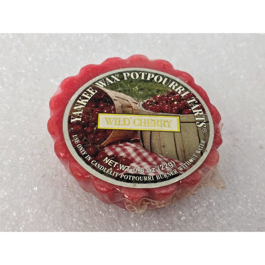 Yankee Candle Wild Cherry Wax Potpourri Tart 0.8oz Scented Melt