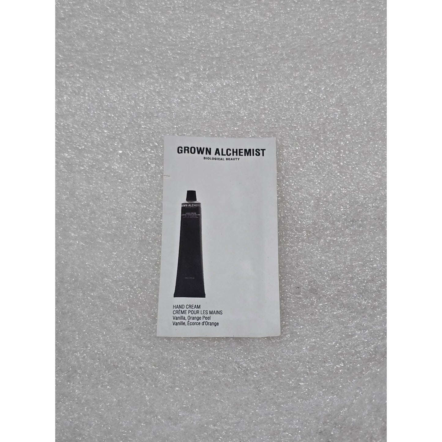 Grown Alchemist Hand Cream Vanilla Orange Peel .1 Oz Sample Hydrating Non-Greasy