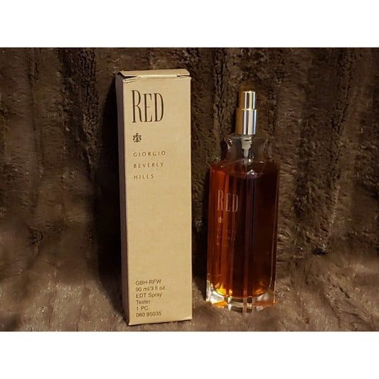 Vintage Red By Giorgio Beverly Hills Eau De Toilette Spray Perfume 3 oz