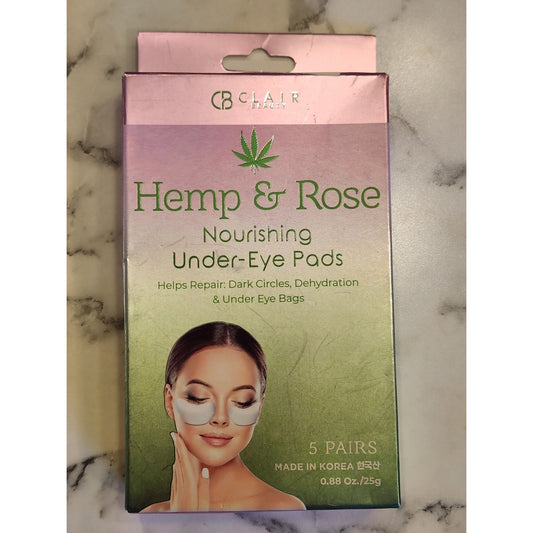 Clair Hemp & Rose Nourishing Under-Eye Pods 5 Pairs Repair Dark Circles