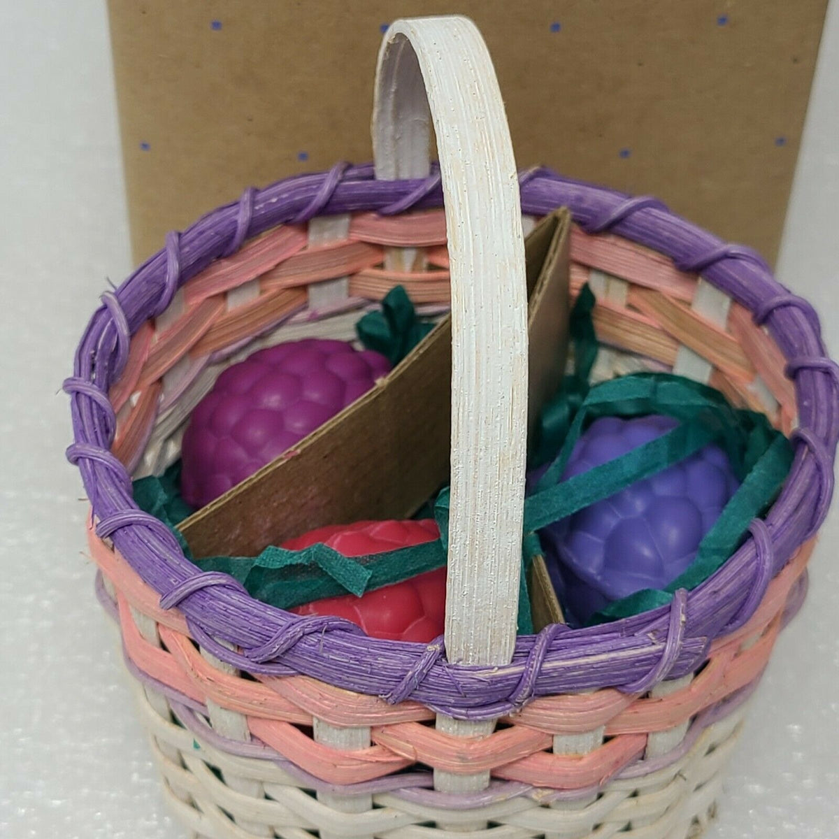 Vintage Avon Bountiful Berry Soap Set With Wicker Basket The Gift Collection