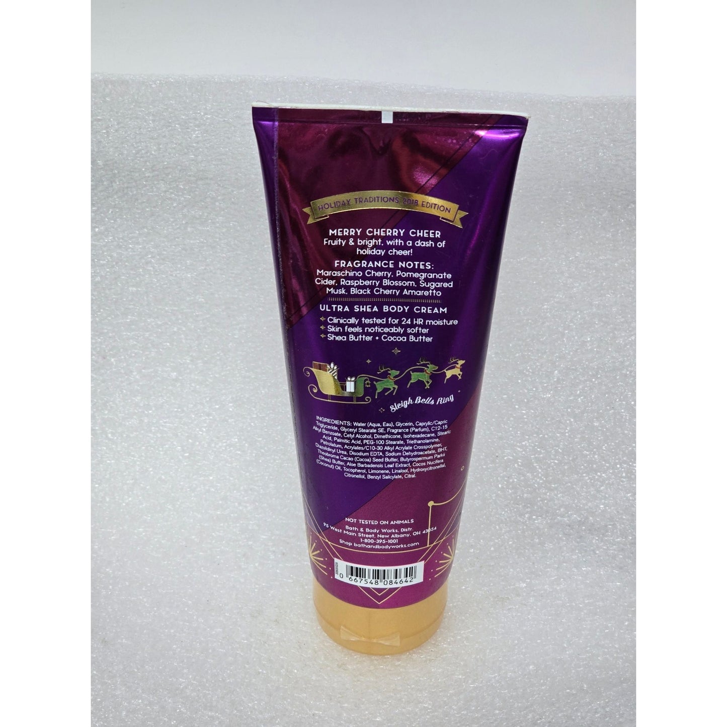 Bath & Body Works Merry Cherry Cheer Ultra Shea Body Cream Holiday Traditions