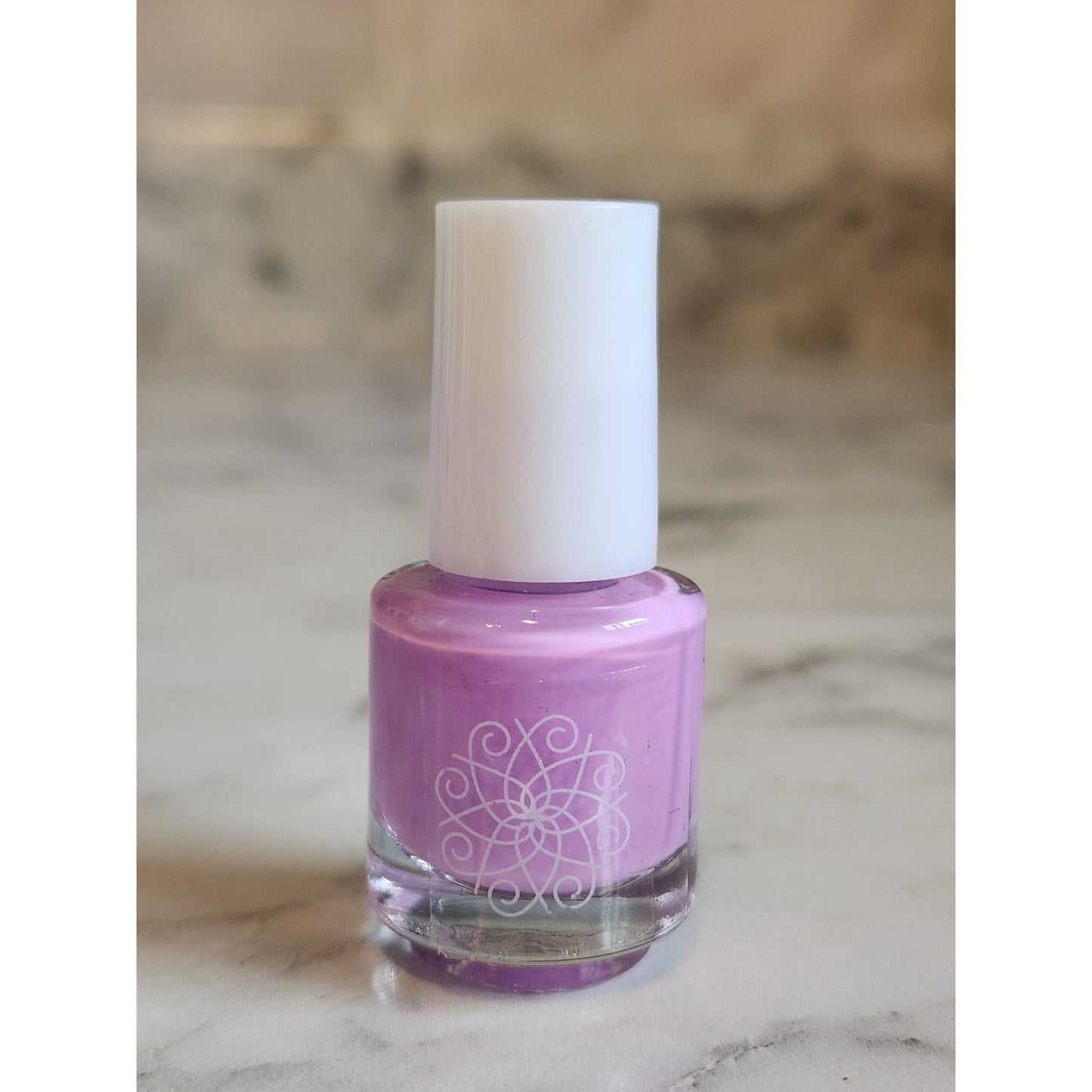 4-Piece Mini Nail Polish Set With Pastel Yellow Pink Glitter & Lavender Shades