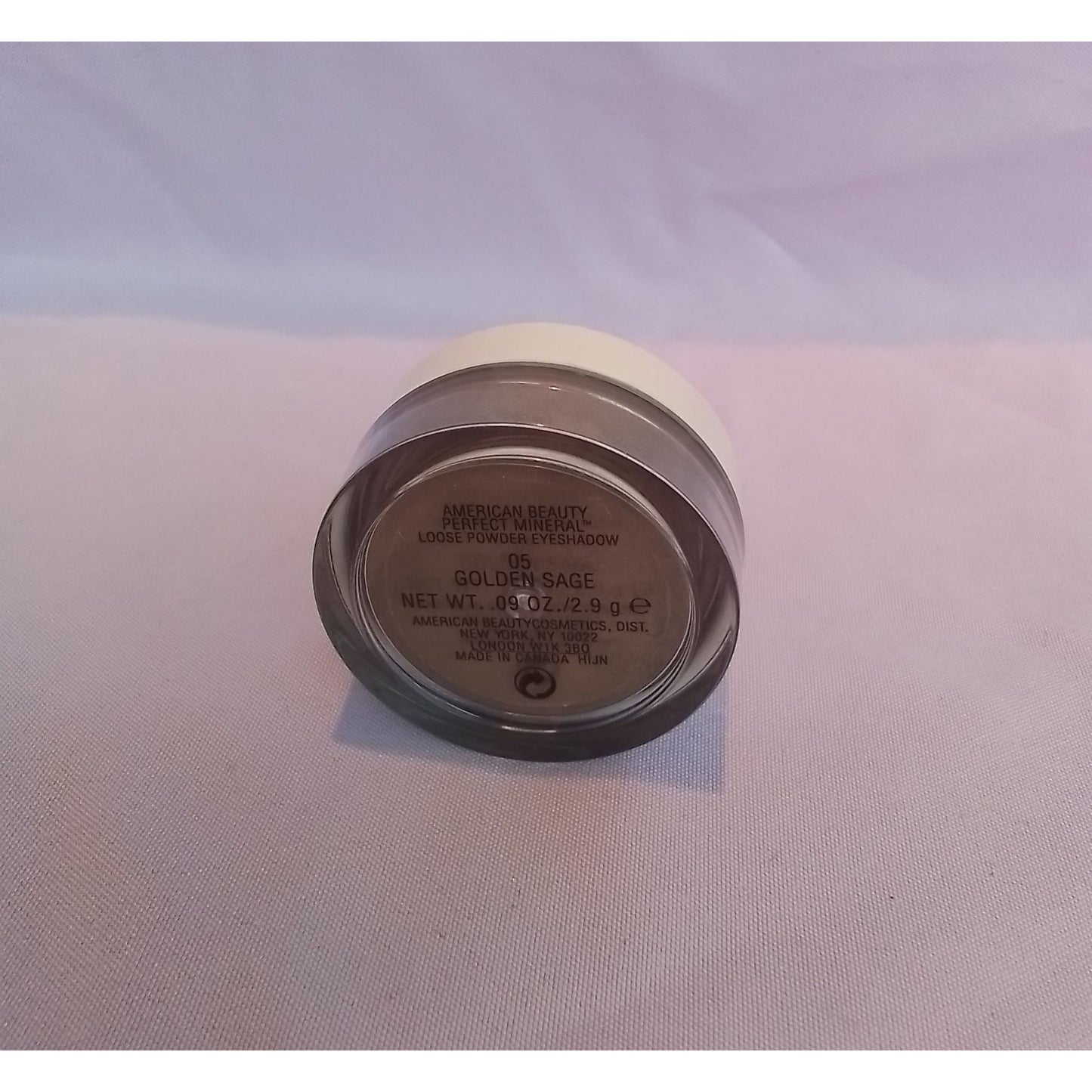 American Beauty Perfect Mineral Loose Powder Eyeshadow 05 Golden Sage 0.09 Oz