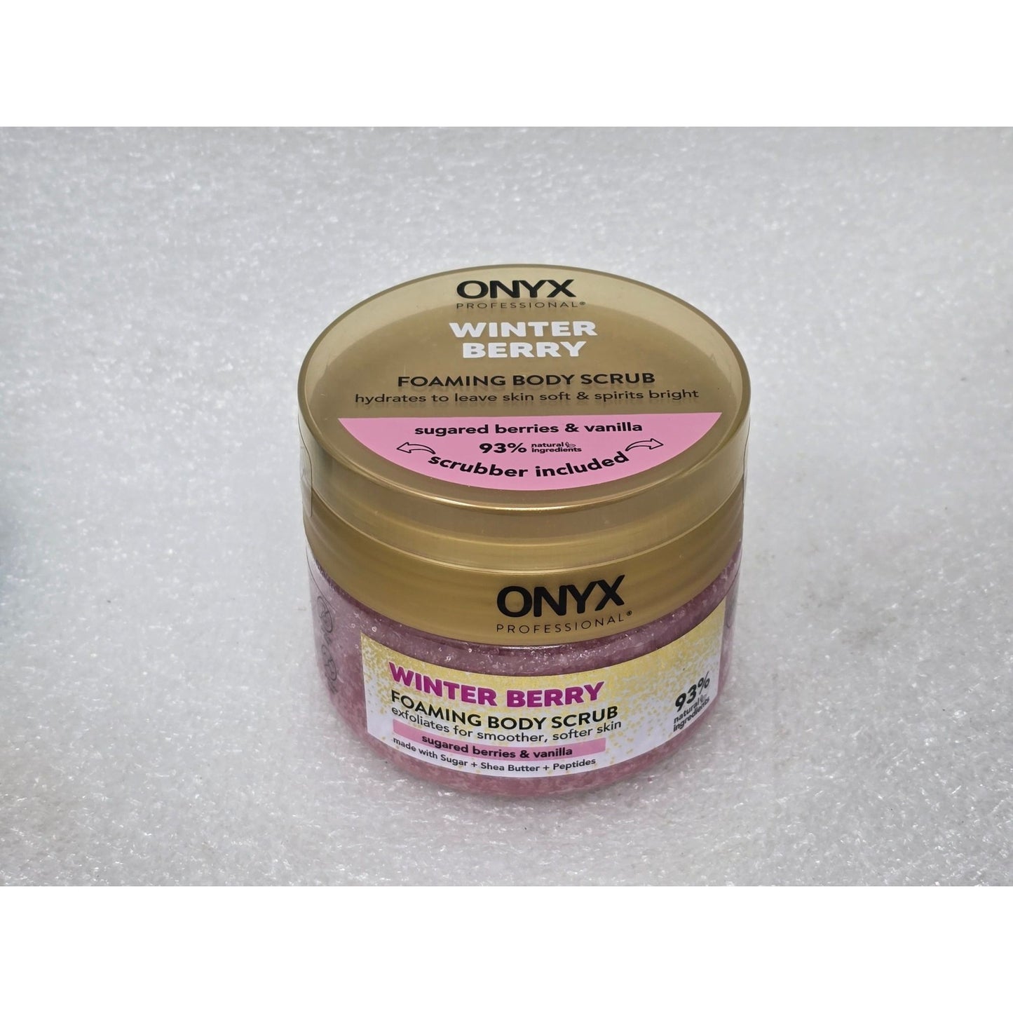 Onyx Professional Winter Berry Foaming Body Scrub With Scrubber