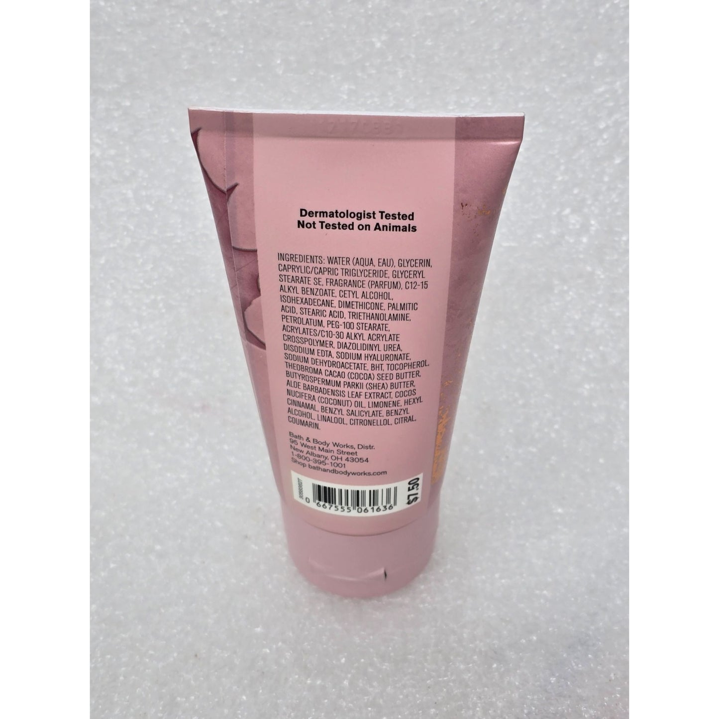 Bath & Body Works Raspberry Chiffon Body Cream 2.5 Oz With Hyaluronic Acid