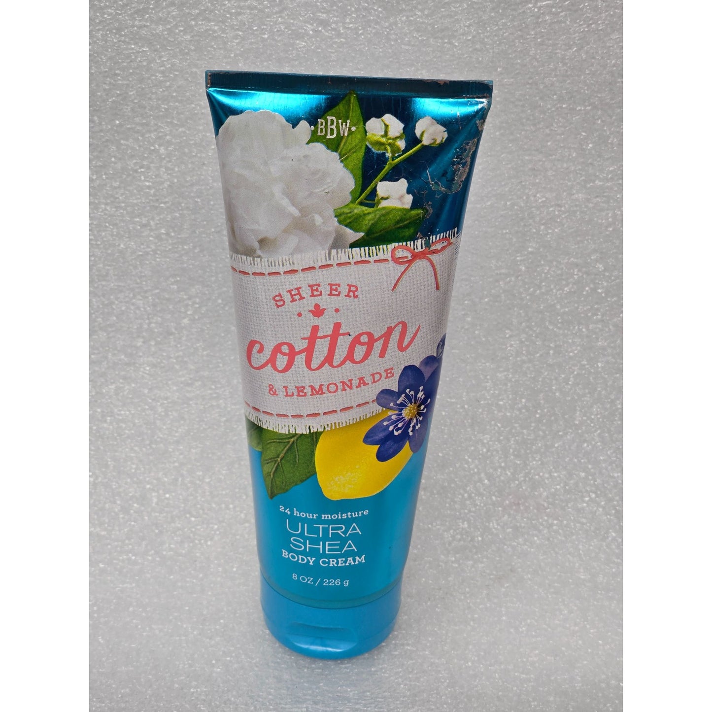 Bath & Body Works Sheer Cotton & Lemonade Ultra Shea Body Cream 8 Oz BBW