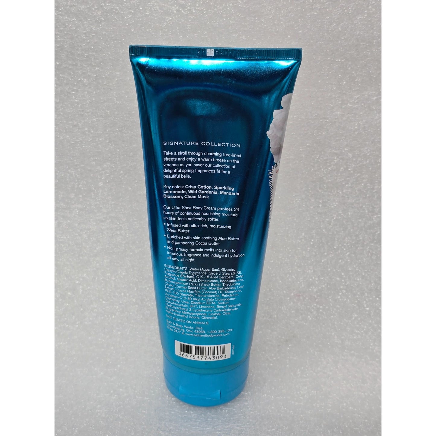 Bath & Body Works Sheer Cotton & Lemonade Ultra Shea Body Cream 8 Oz BBW