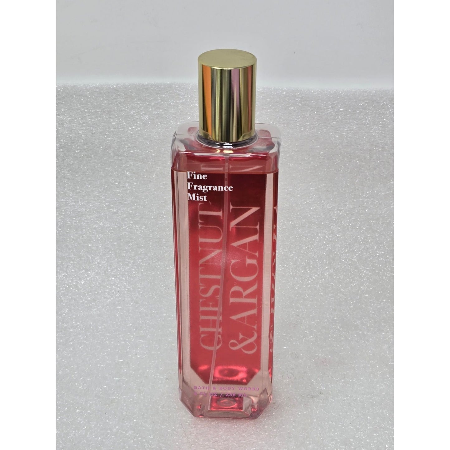 Chestnut & Argan Fine Fragrance Mist By Bath & Body Works 8 Fl Oz Gold Cap