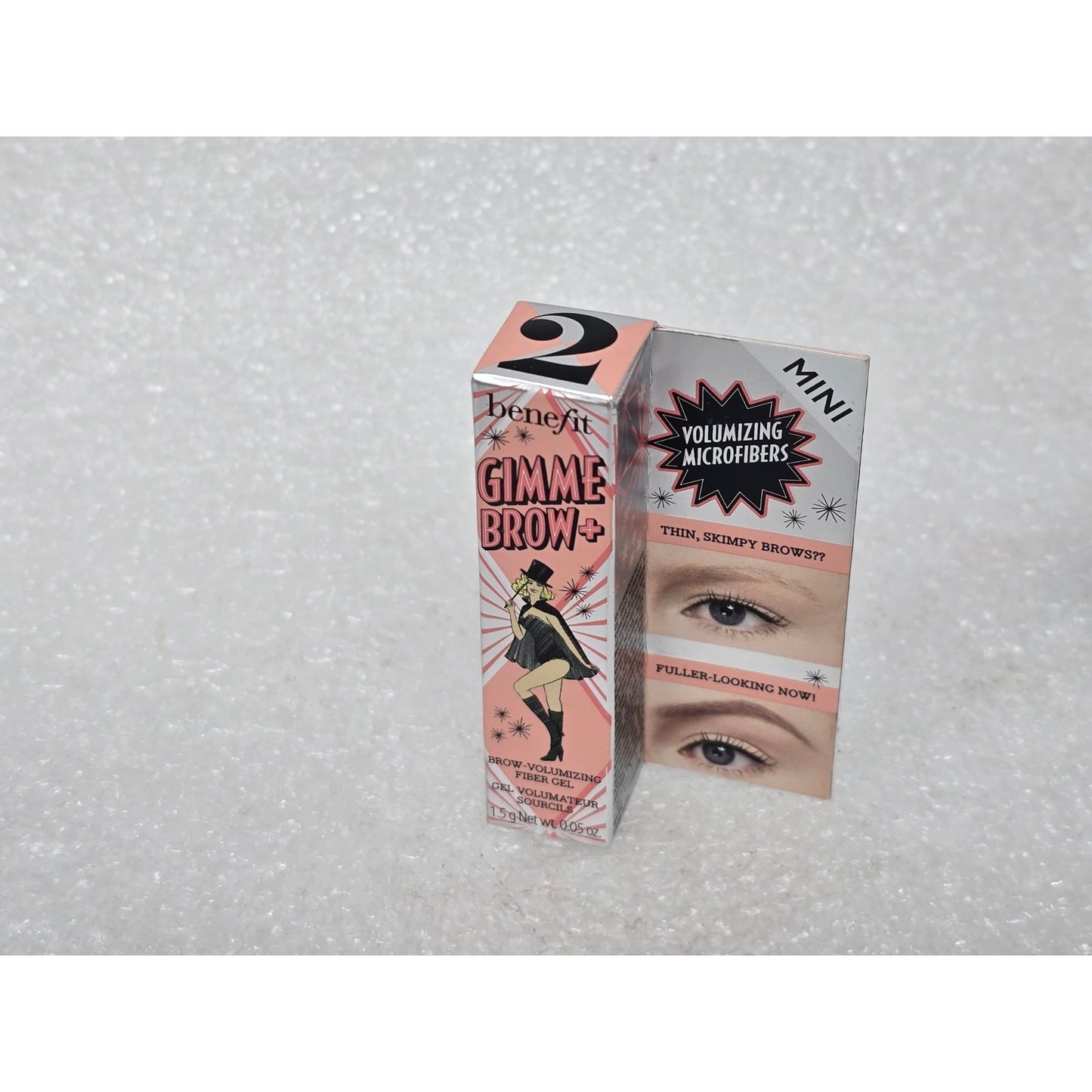 Benefit Gimme Brow+ Mini Volumizing Fiber Gel Shade 2 Warm Golden Blonde 0.05 oz