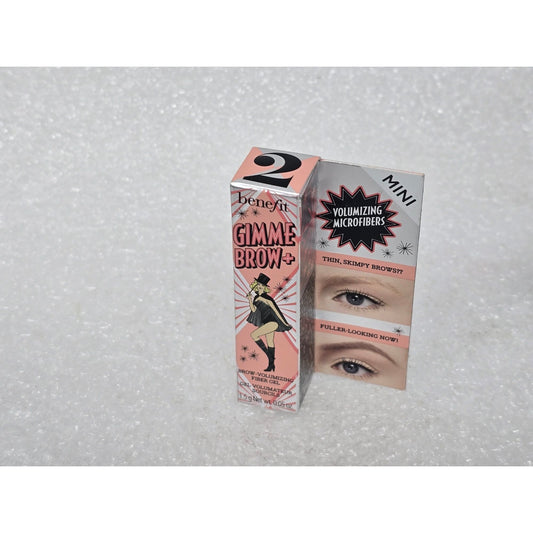 Benefit Gimme Brow+ Mini Volumizing Fiber Gel Shade 2 Warm Golden Blonde 0.05 oz