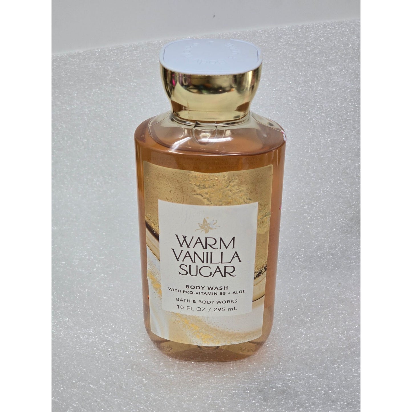 Bath & Body Works Warm Vanilla Sugar Body Wash 10 Oz With Pro-Vitamin B5 & Aloe