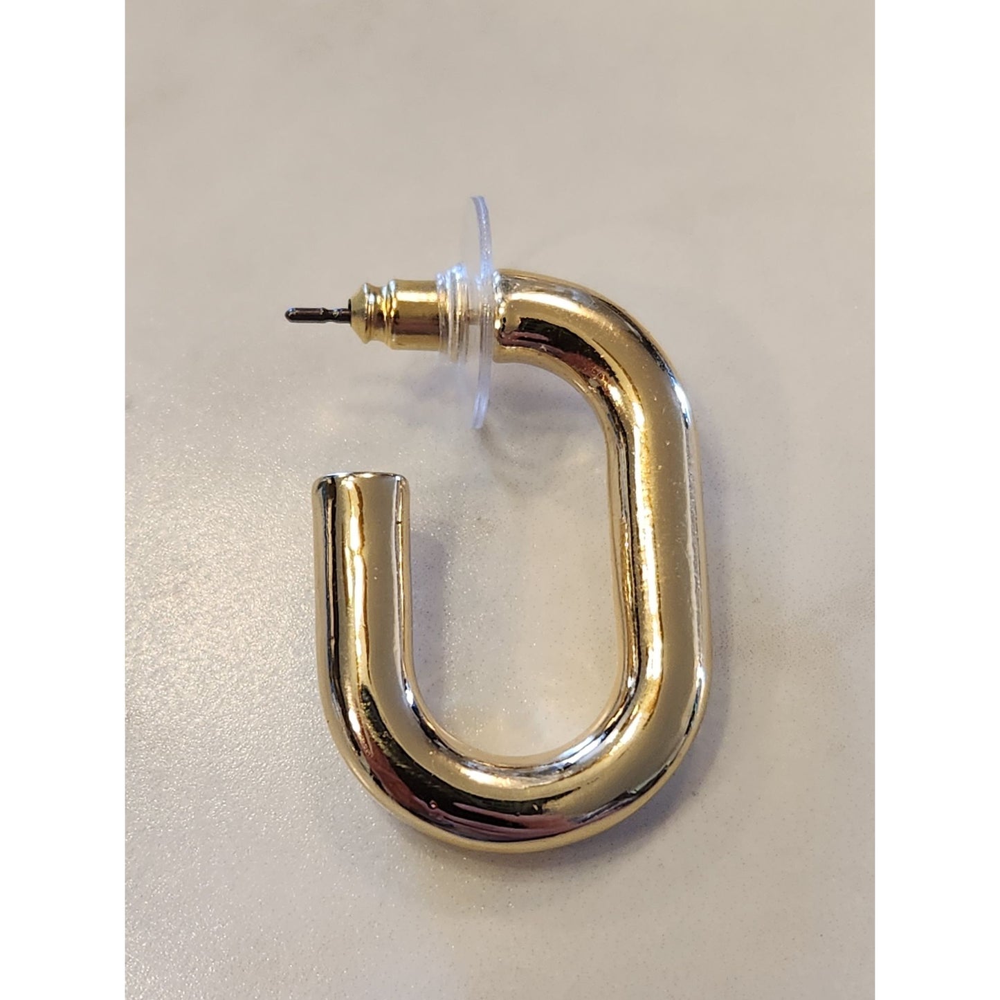 Gold-Tone Hoop Earrings With Rhinestone Accents By Crown & Ivy