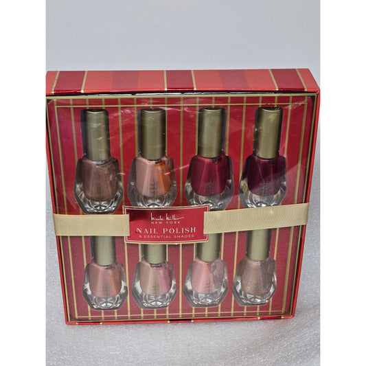 Nicole Miller New York Nail Polish Set 8 Essential Shades in Gift Box