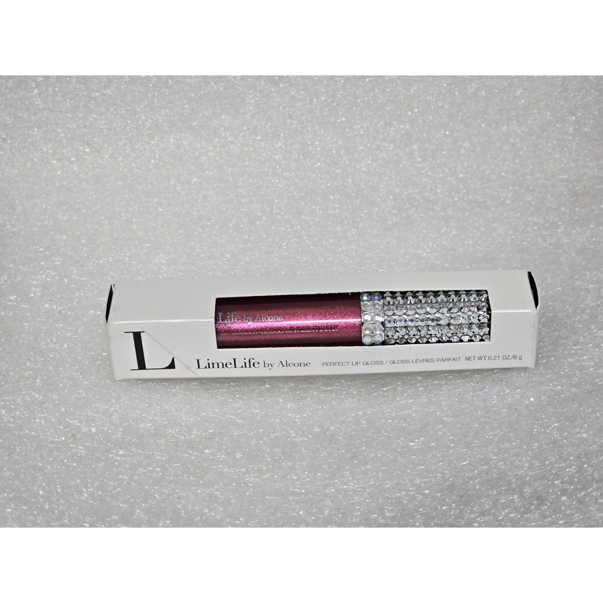 LimeLife By Alcone Perfect Lip Gloss Magic Non-Stick Decorative Rhinestone Lid
