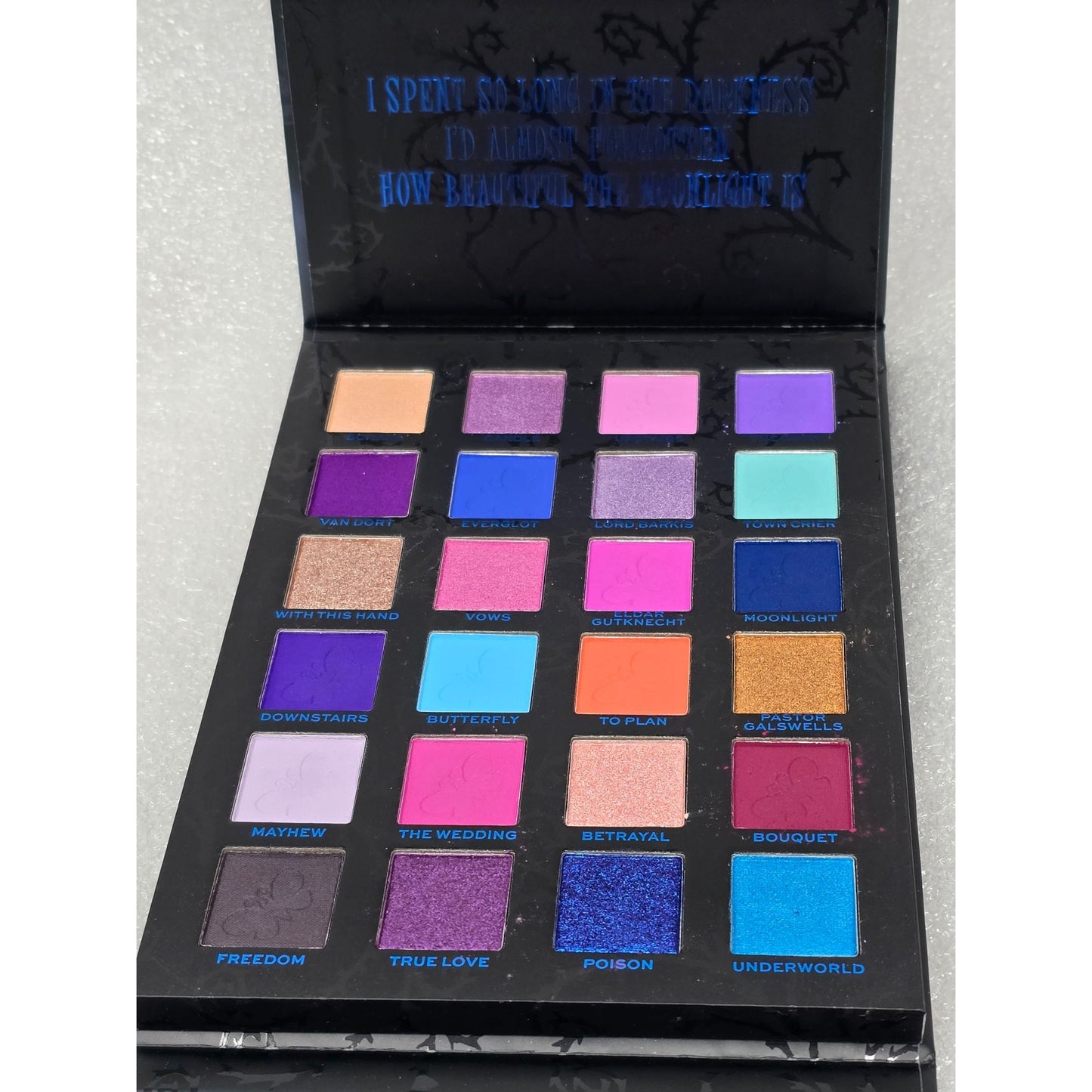 Revolution X Corpse Bride Eyeshadow Palette 24 Shades Tim Burton Collaboration