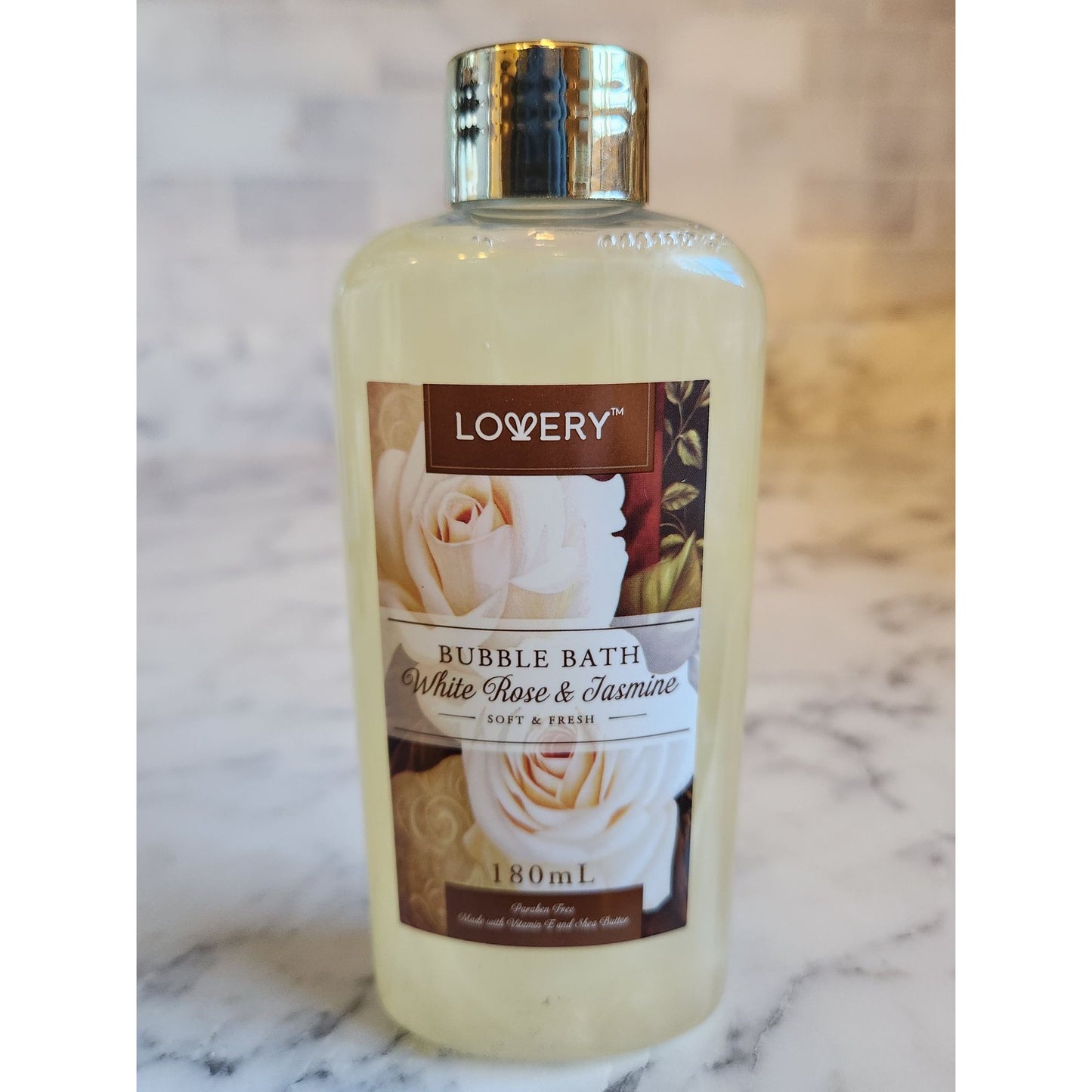 Loveery Bubble Bath White Rose & Jasmine 180mL