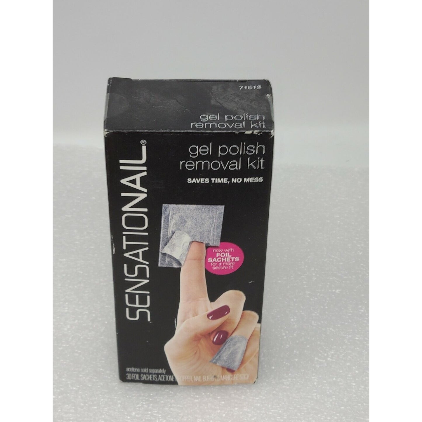 Sensationail Gel Polish Removal Kit 30 Foil Packets Sachets Sensational 71613