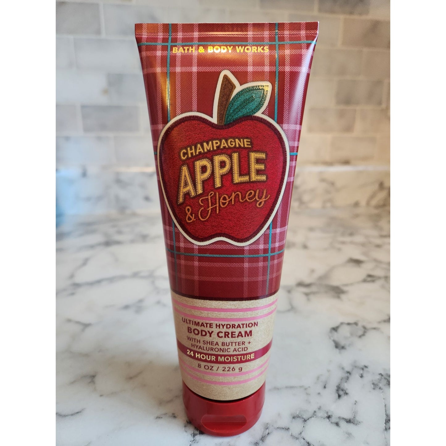 Bath & Body Works Champagne Apple & Honey Body Cream 8 Oz With Shea Butter