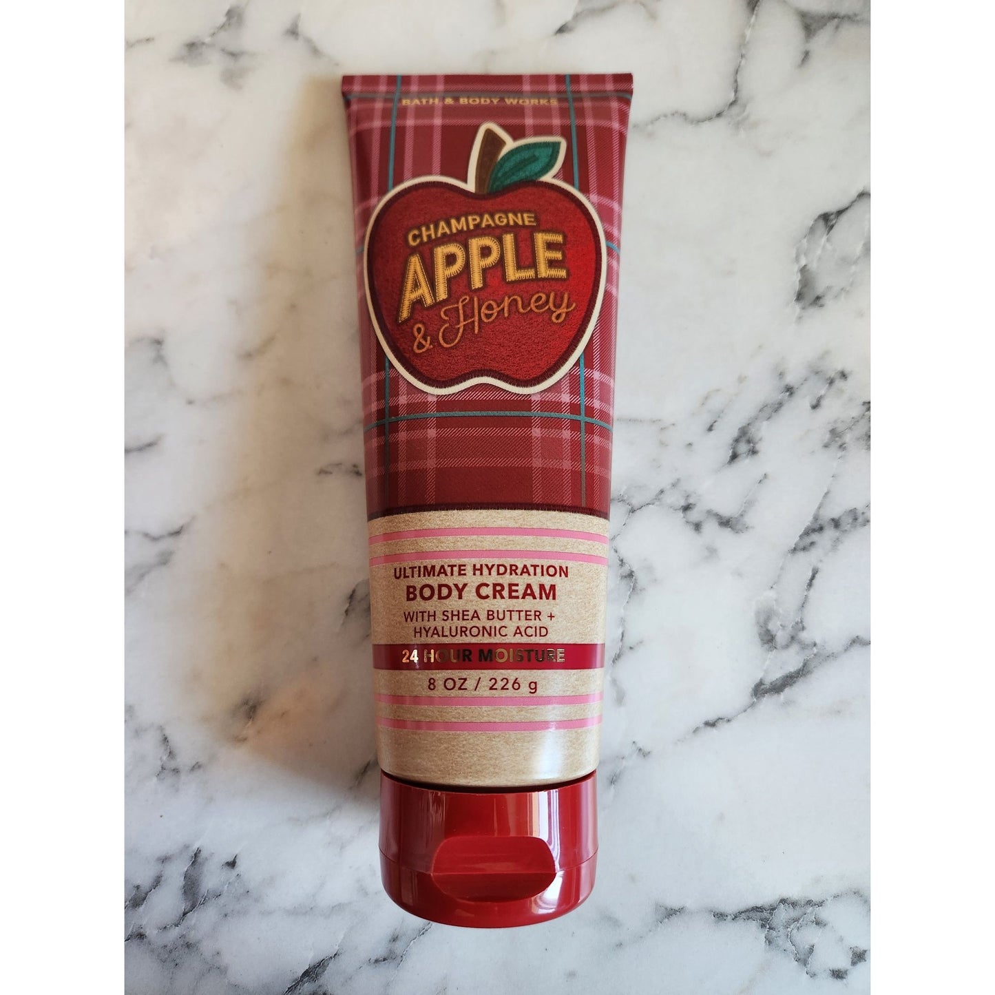 Bath & Body Works Champagne Apple & Honey Body Cream 8 Oz With Shea Butter