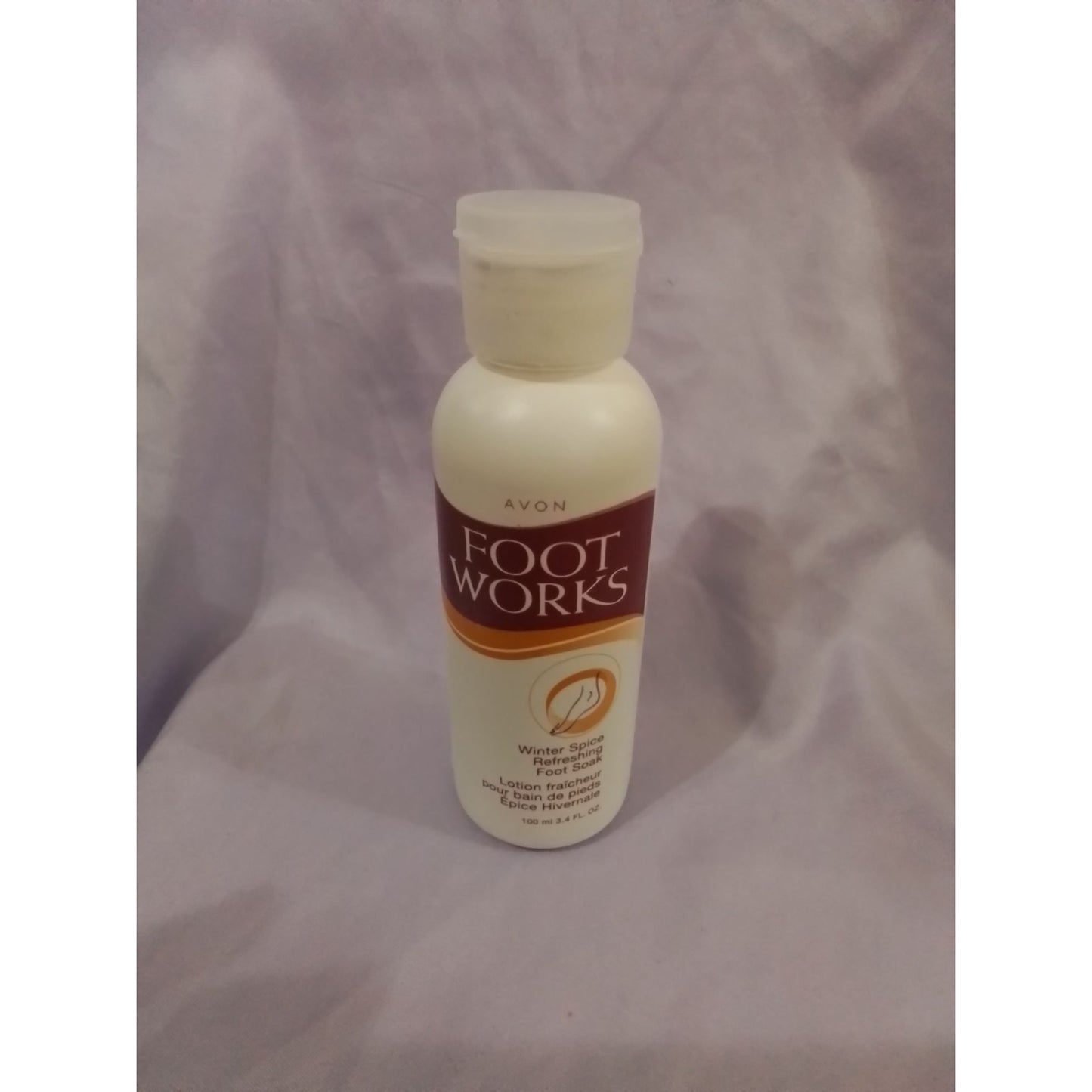 Avon Foot Works Winter Spice Refreshing Foot Soak Lotion 3.4 oz Limited Edition