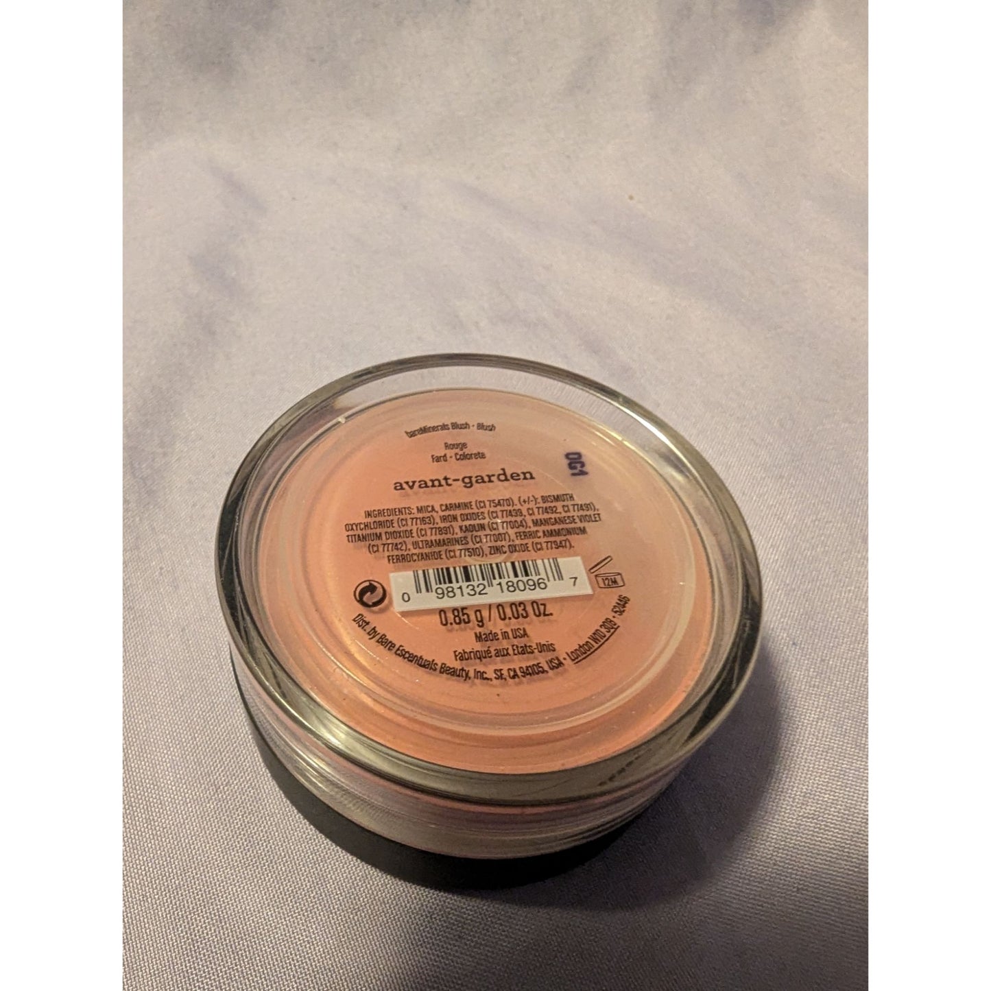 Bareminerals Blush Avant-Garden Soft Pink 0.03 Oz Loose Powder