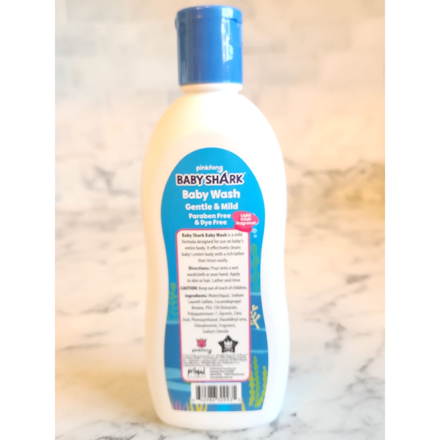 Nickelodeon Pinkfong Baby Shark Gentle & Mild Baby Wash 10 Oz Paraben & Dye Free