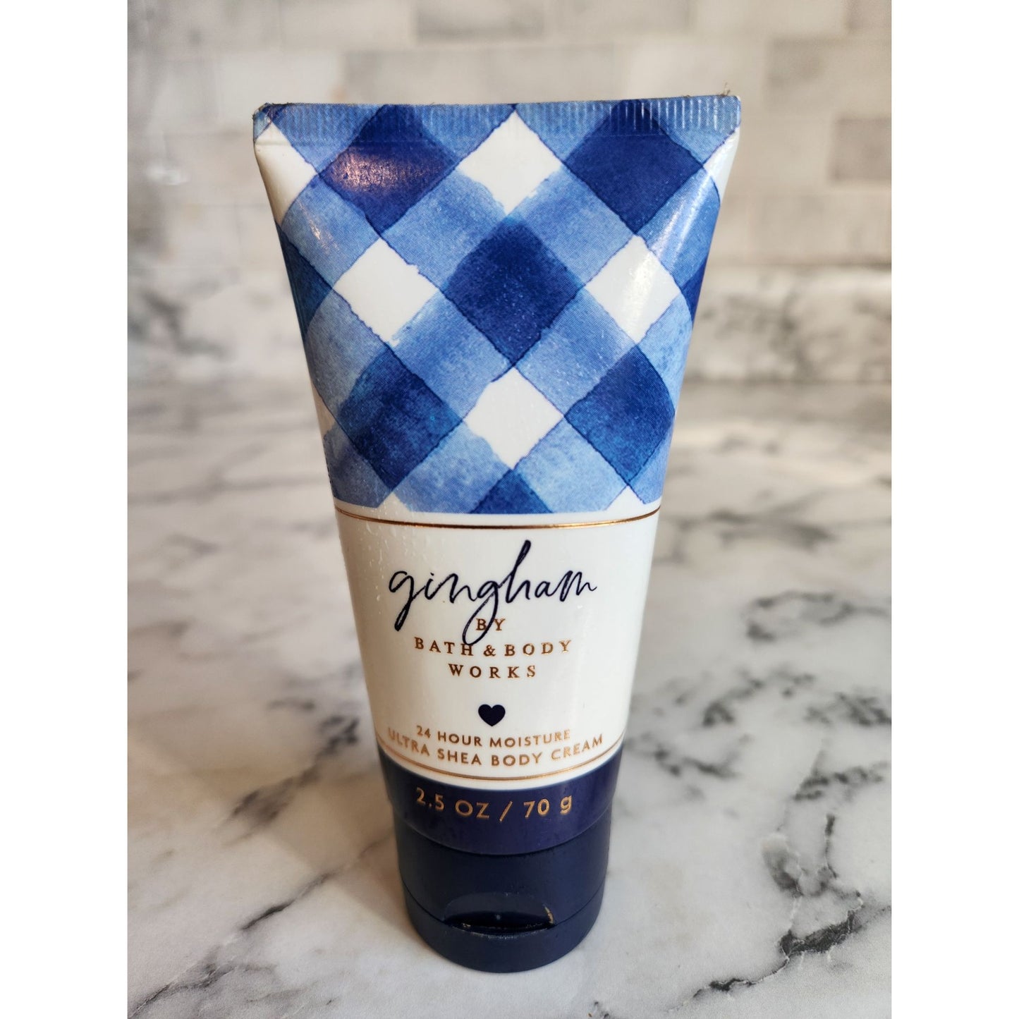 Bath & Body Works Gingham Ultra Shea Body Cream 2.5 Oz 24 Hour Moisture