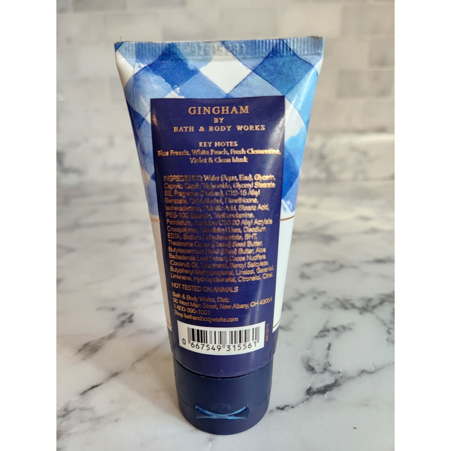 Bath & Body Works Gingham Ultra Shea Body Cream 2.5 Oz 24 Hour Moisture