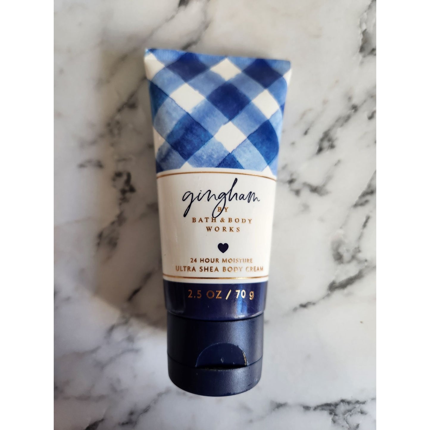 Bath & Body Works Gingham Ultra Shea Body Cream 2.5 Oz 24 Hour Moisture