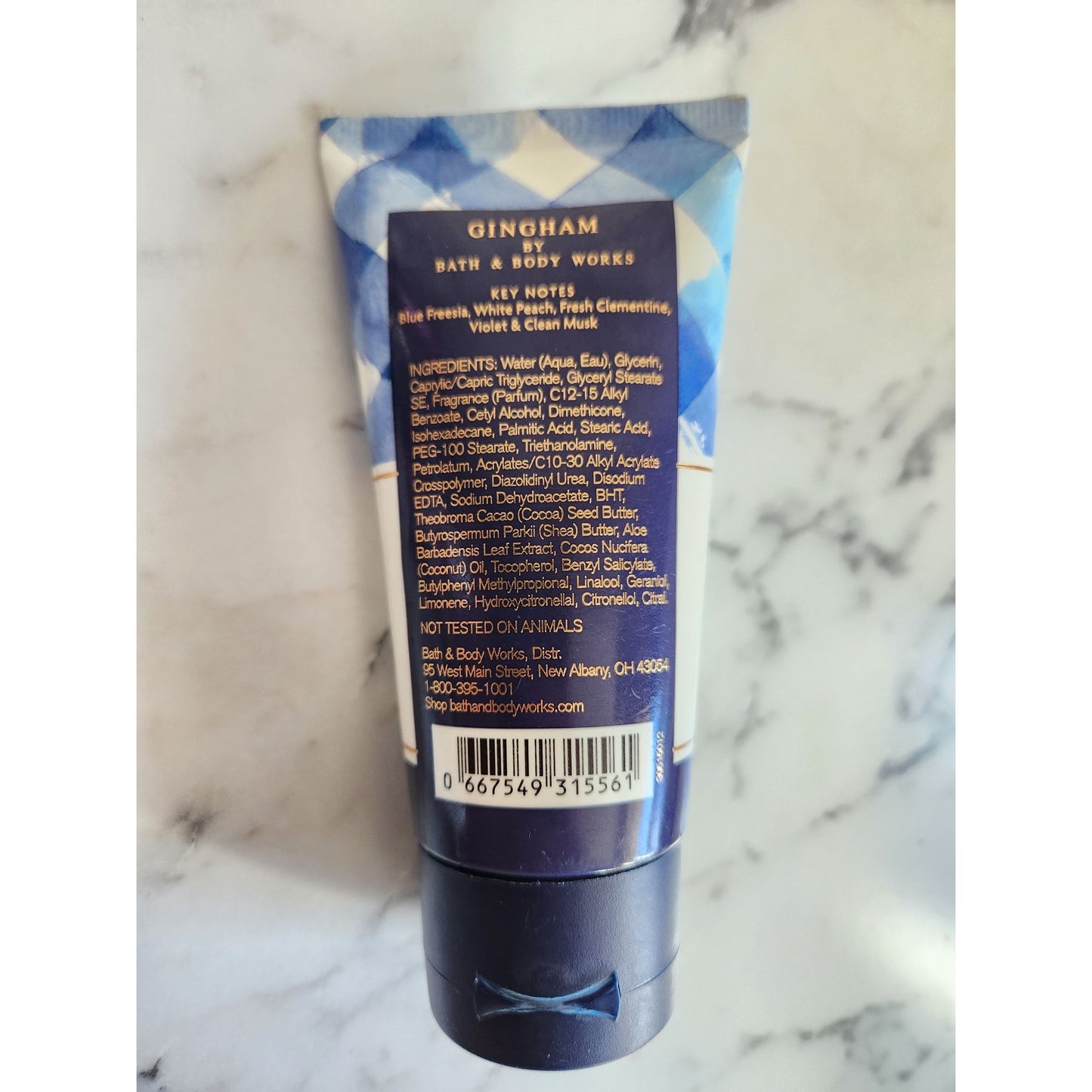 Bath & Body Works Gingham Ultra Shea Body Cream 2.5 Oz 24 Hour Moisture