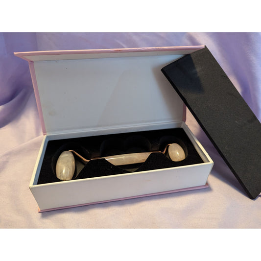 Newchy Jade Roller Facial Massager & Beauty Tool In Pink Box