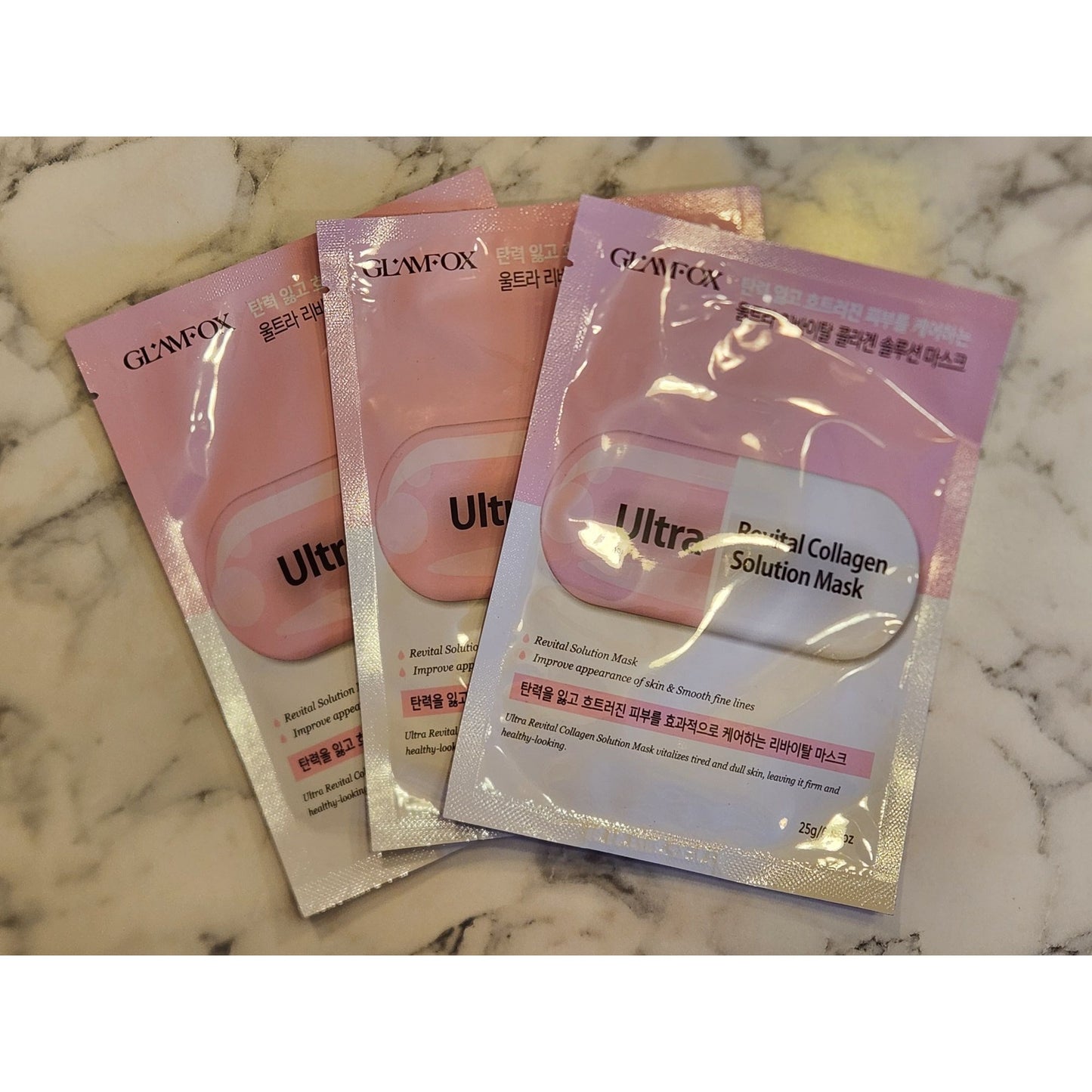 Glamfox Ultra Revital Collagen Solution Face Mask Pack of 3