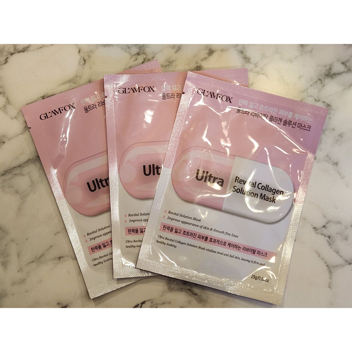 Glamfox Ultra Revital Collagen Solution Face Mask Pack of 3