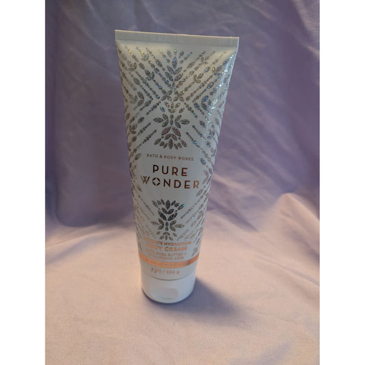 Bath & Body Works Pure Wonder Ultimate Hydration Body Cream With Shea Butter & Hyaluronic Acid 8 Oz Tube