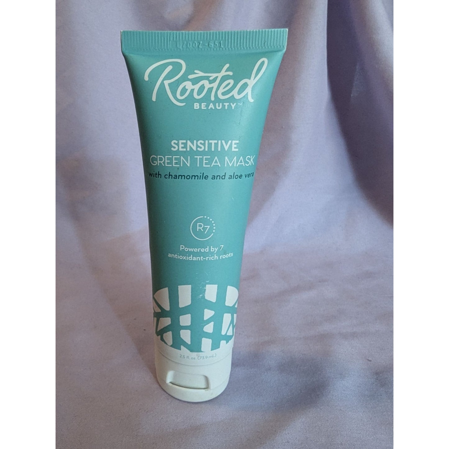 Rooted Beauty Sensitive Green Tea Face Mask 2.5 Oz With Chamomile & Aloe Vera