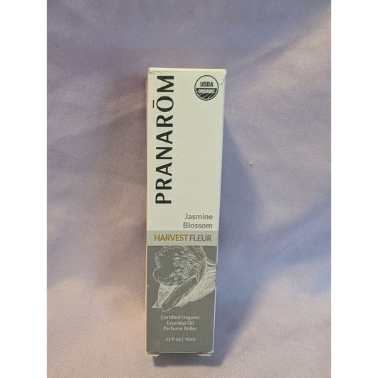 Pranarom Jasmine Blossom Certified Organic Perfume Roller 0.33 Fl Oz/10ml