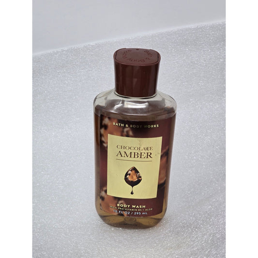 Bath & Body Works Chocolate Amber Body Wash 10 Fl Oz Nourishing Pro-Vitamin B5