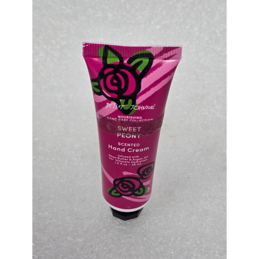 Betsey Johnson Sweet Peony Scented Hand Cream 1 Oz Nourishing Care Collection