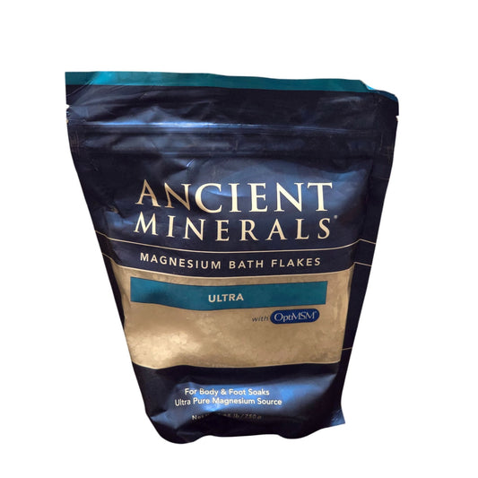 Ancient Minerals Magnesium Bath Flakes Ultra Genuine Zechstein Body & Foot Soak