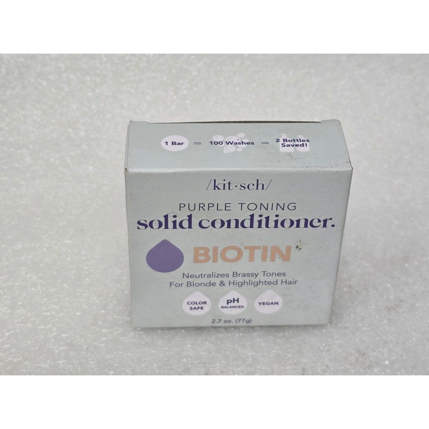 Kitsch Purple Toning Solid Conditioner Bar Color-Safe Blonde & Highlighted Hair