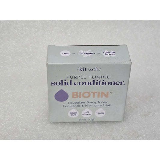 Kitsch Purple Toning Solid Conditioner Bar Color-Safe Blonde & Highlighted Hair
