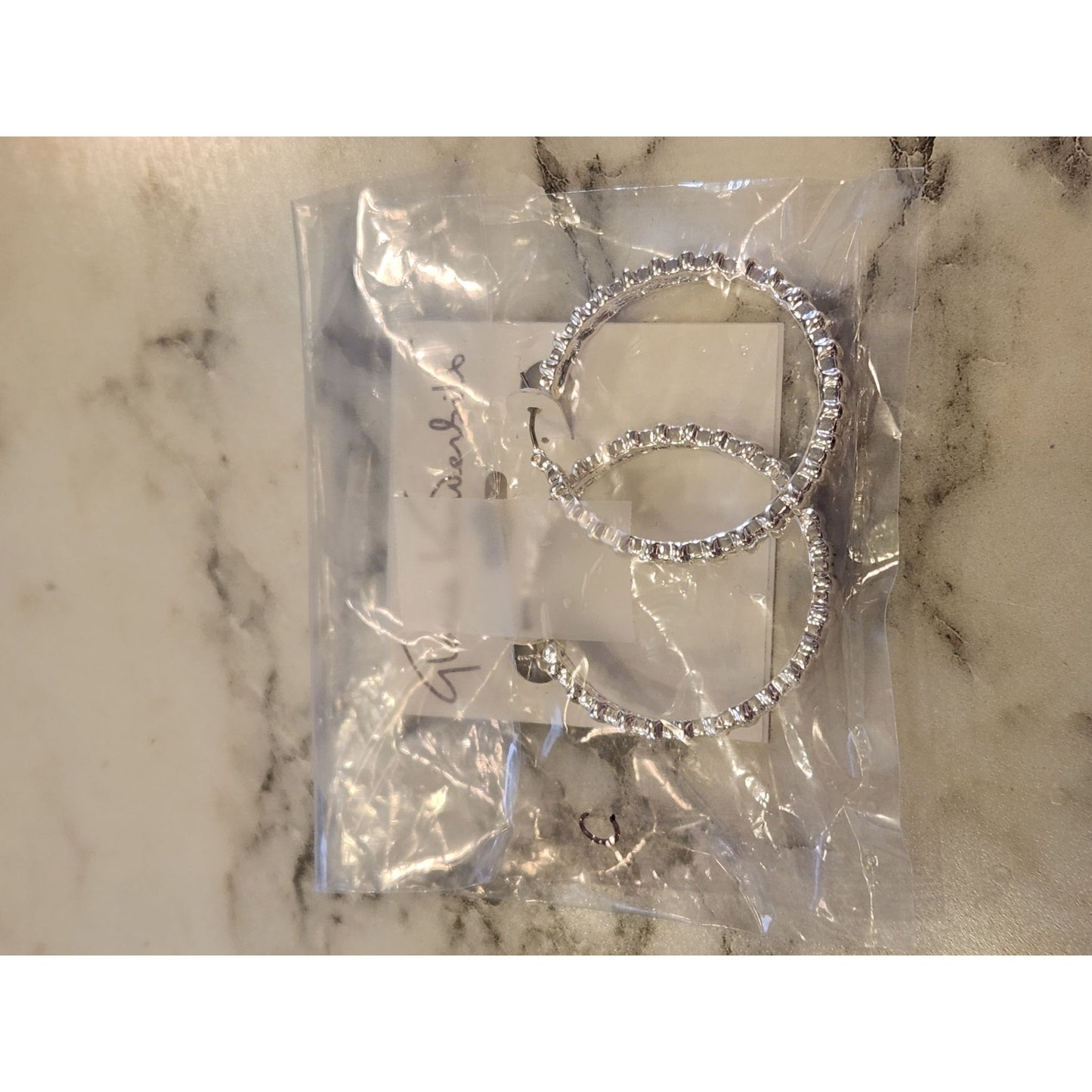 Gloria Vanderbilt Silver-Tone Textured Hoop Earrings
