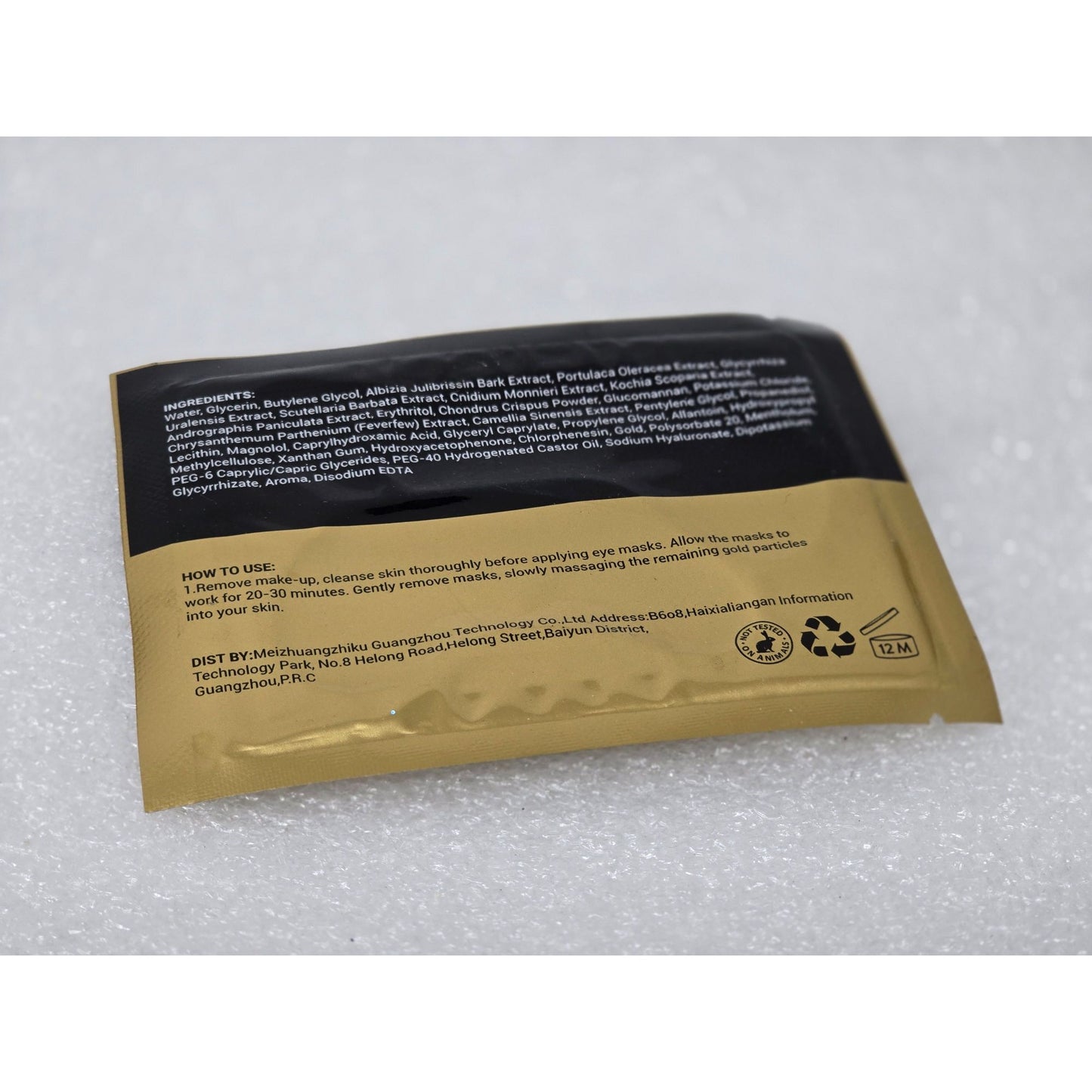 24K Gold Eye Mask Hydrating & Firming Skin Treatment 7.5g Pair