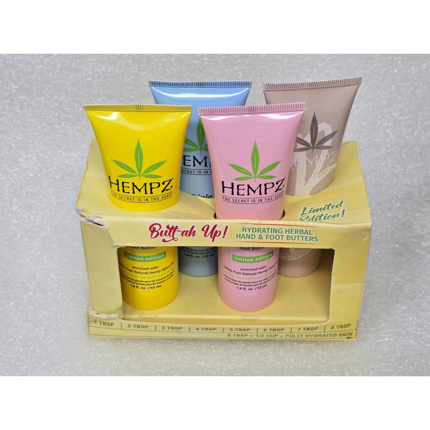 Hempz "Butt-Ah Up!" Limited Edition Hydrating Herbal Hand & Foot Butters Set